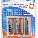 AA Rechargeable Batteries 2900 mAH