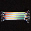 40 Pin Premium Ribbon Jumper Wire - Female to Female 7 inch