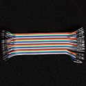 40 Pin Premium Ribbon Jumper Wire - Male to Female 7 inch
