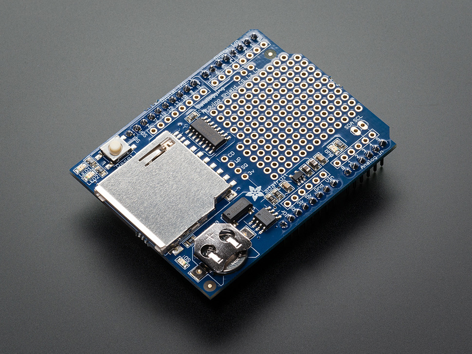 Adafruit Assembled Data Logging shield for Arduino - Click Image to Close