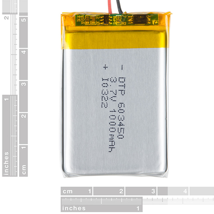 Lithium Ion Battery - 1Ah - Click Image to Close