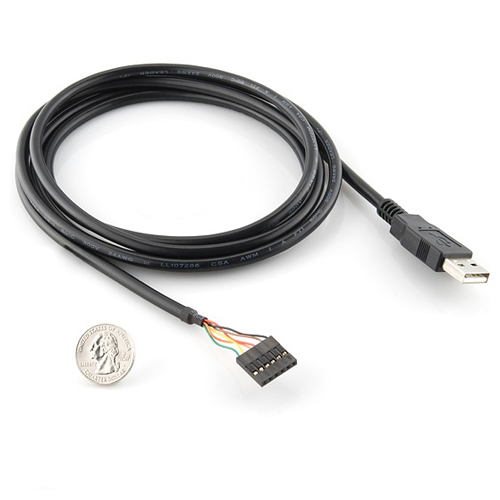 Economy FTDI USB-Serial Cable 5Volts - Click Image to Close