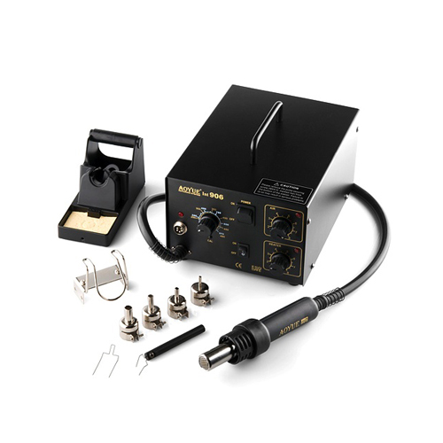 Retired - Hot-air Rework Station with Soldering Iron HR906 - Click Image to Close