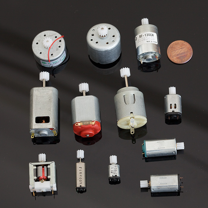 12 Kinds of DC motors - Assorted - Click Image to Close