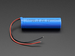 Lithium Ion Cylindrical Battery 3.7v 2200mAh