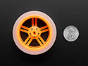 Orange et TT clair Moteur roue pour TT DC Gearbox Moteur