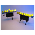 LED Deluxe Menorah Kit - LED jaune