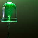 10 mm d'eau claire LED verte