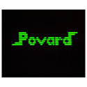 Povard (LED verte - cadre noir) - Kit