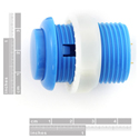 Retired - Push Button 33mm - Blue