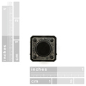 Momentary Push Button Switch - 12mm Square (Big)
