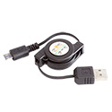 USB A to MicroB Recoil Cable