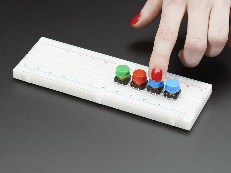 Colorful Round Tactile Button Switch Assortment - 15 pack - Click Image to Close
