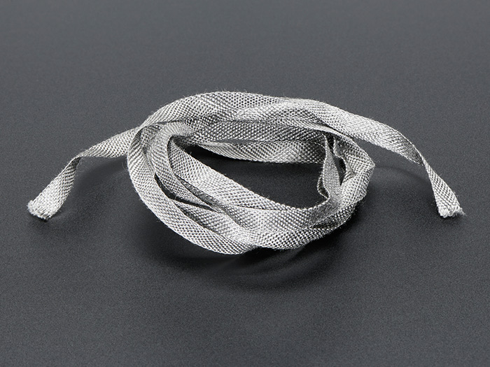 Stainless Steel Conductive Ribbon - 5mm wide 1 meter long - Click Image to Close