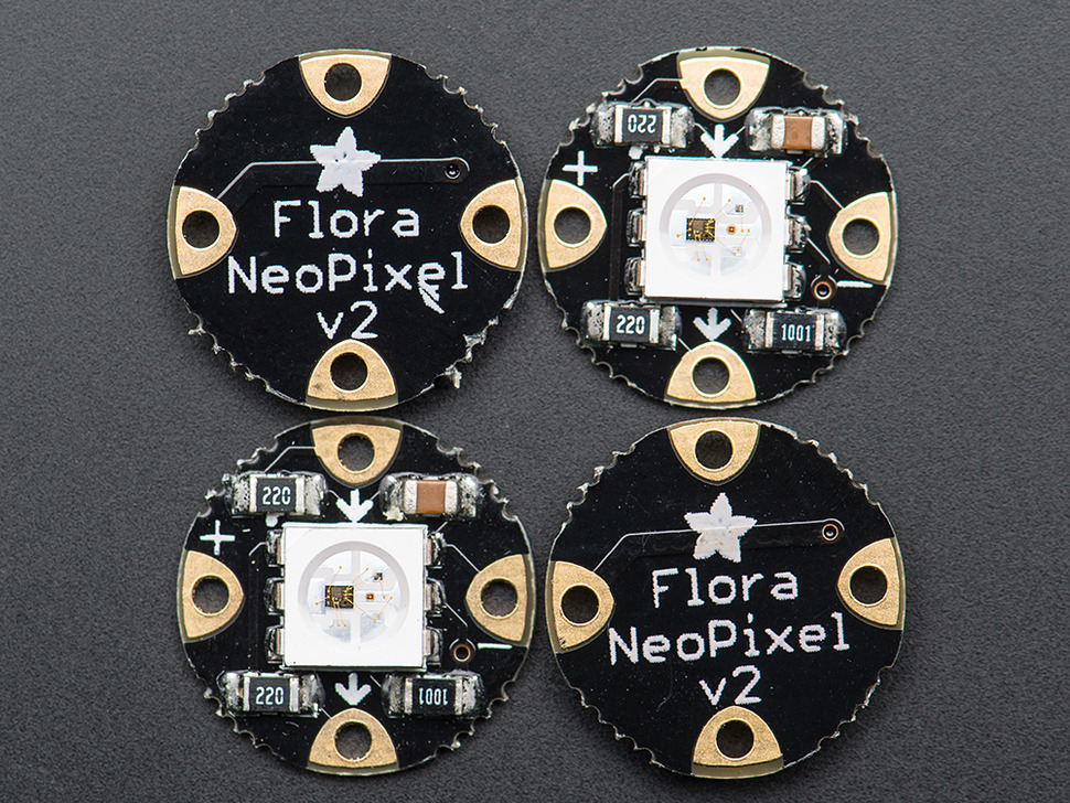 Flora RGB Smart NeoPixel version 2 - Pack of 4 - Click Image to Close