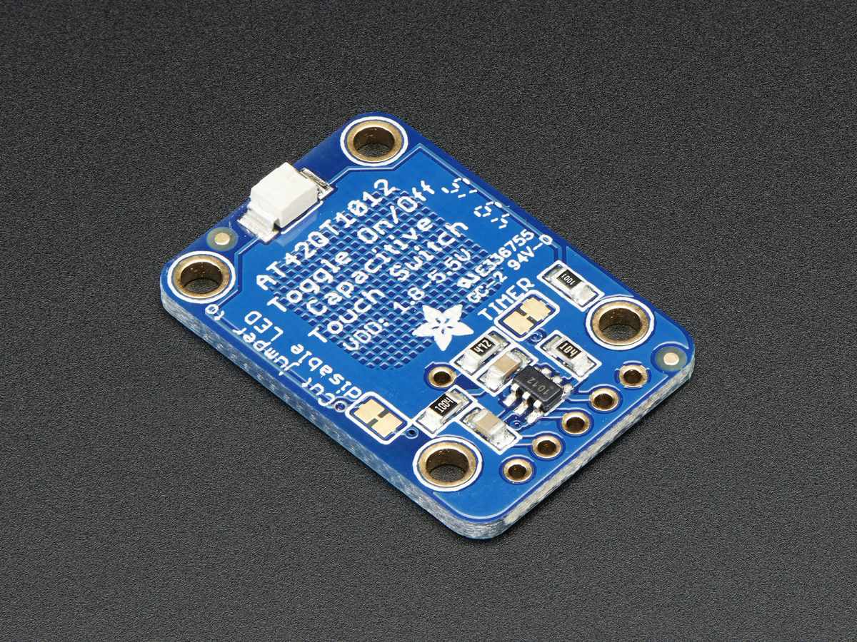 Standalone Toggle Capacitive Touch Sensor Breakout - AT42QT1012 - Click Image to Close