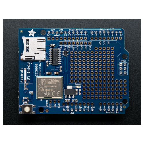 Retired - Adafruit CC3000 WiFi Shield with Ceramic Antenna - Click Image to Close
