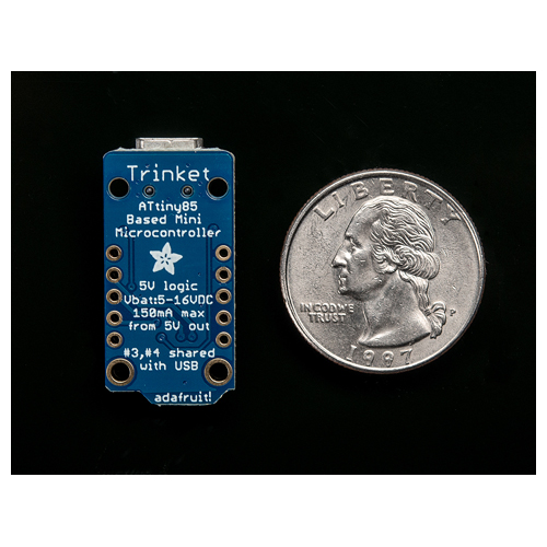 Adafruit Trinket - Mini Microcontroller - 5V Logic - Click Image to Close