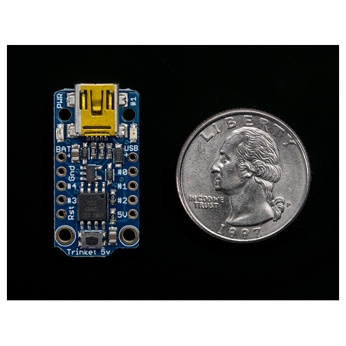 Adafruit Trinket - Mini Microcontroller - 5V Logic - Click Image to Close