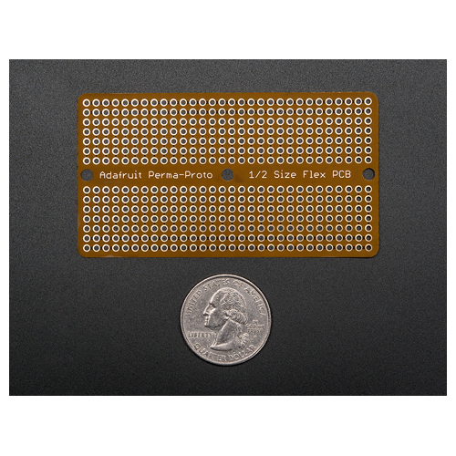 Adafruit Flex Perma-Proto - Half-sized Breadboard Flex-PCB - Click Image to Close
