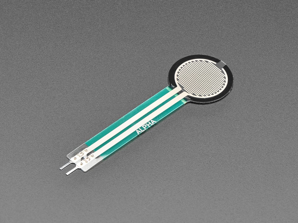 Round Force-Sensitive Resistor (FSR) - 0.3 ~ 10 Newton Force - Click Image to Close