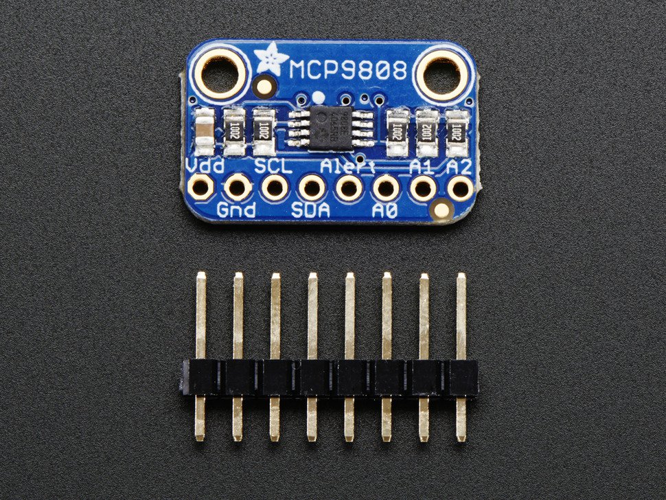 MCP9808 High Accuracy I2C Temperature Sensor Breakout Board - Click Image to Close