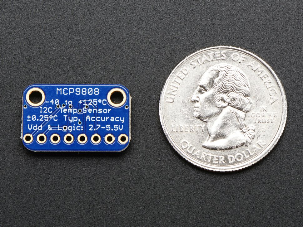 MCP9808 High Accuracy I2C Temperature Sensor Breakout Board - Click Image to Close
