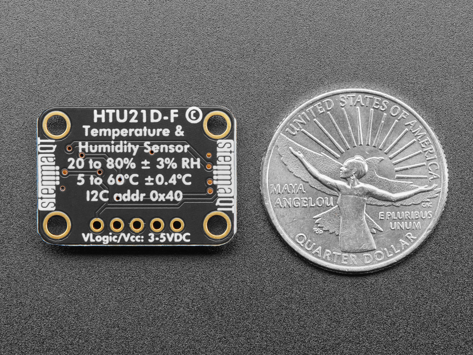 Adafruit HTU21D-F Temp & Hum Sensor Breakout - STEMMA QT - Click Image to Close