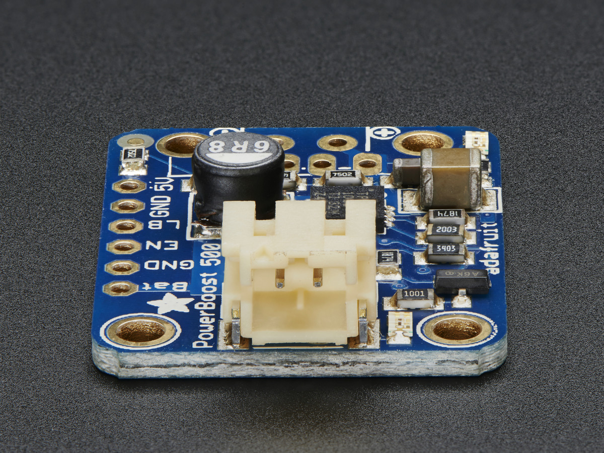 PowerBoost 500 Basic - 5V USB Boost @ 500mA from 1.8V+ - Click Image to Close