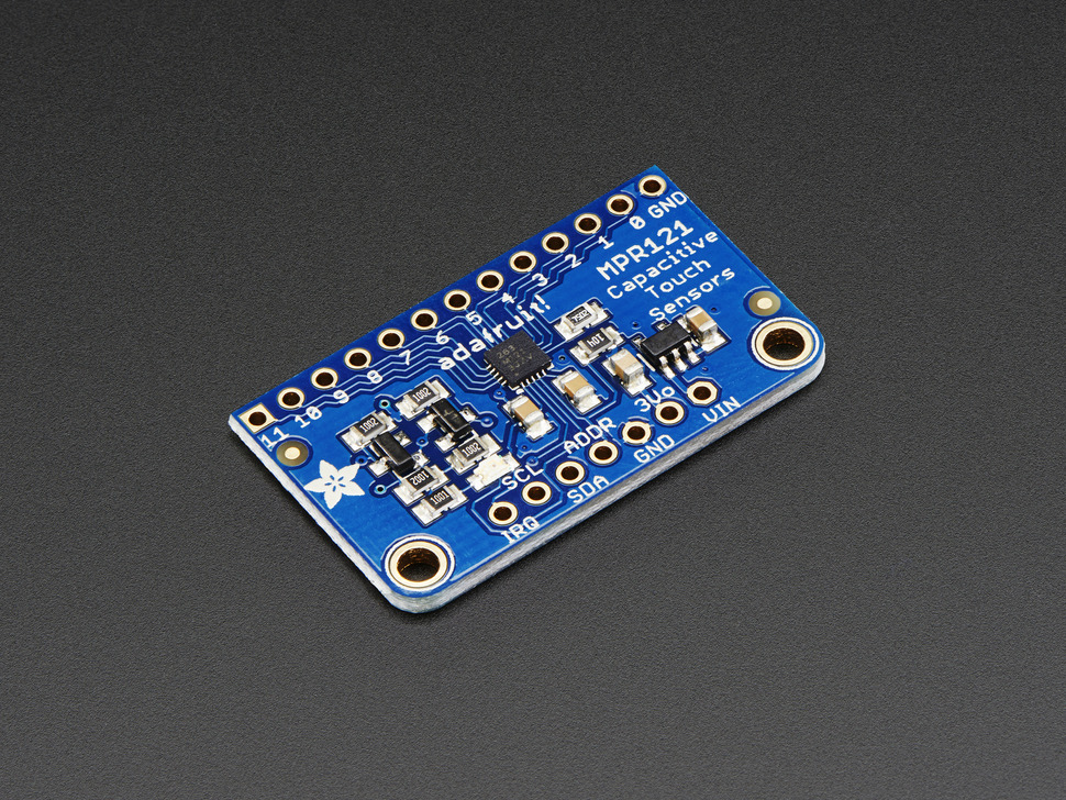 Adafruit 12-Key Capacitive Touch Sensor Breakout - MPR121 - Click Image to Close