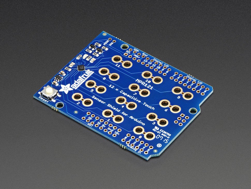 Adafruit 12 x Capacitive Touch Shield for Arduino - MPR121 - Click Image to Close