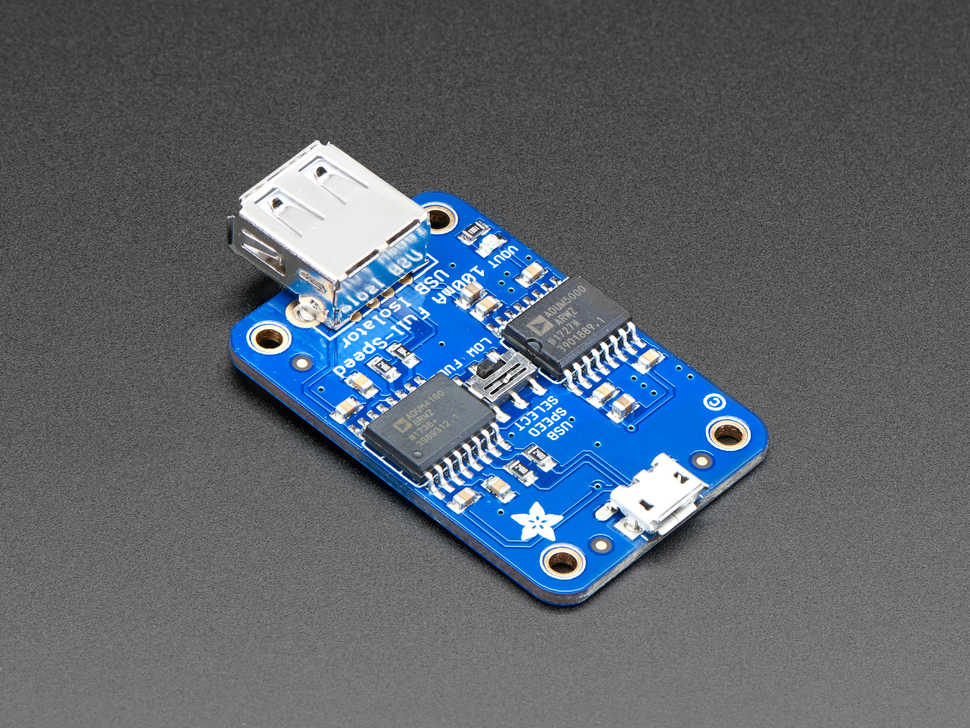 Adafruit USB Isolator - 100mA Isolated Low/Full Speed USB - Click Image to Close