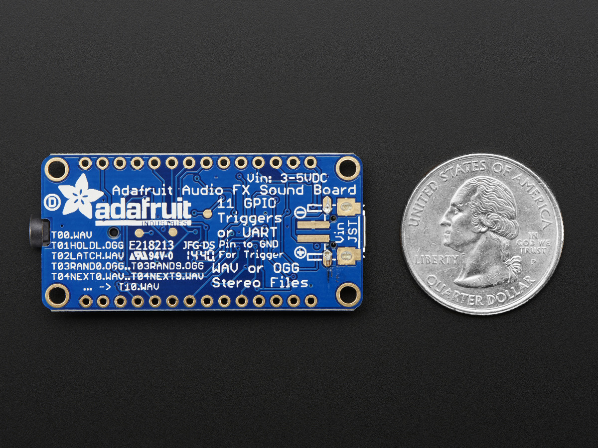 Adafruit Audio FX Sound Board - WAV/OGG Trigger with 16MB Flash - Click Image to Close