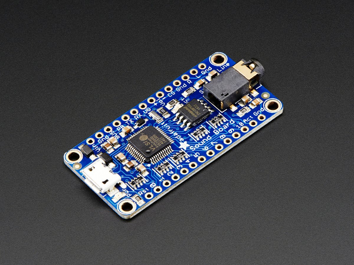 Adafruit Audio FX Sound Board - WAV/OGG Trigger with 16MB Flash - Click Image to Close