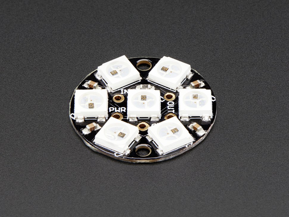NeoPixel Jewel - 7 x 5050 RGB LED with Integrated Drivers - Click Image to Close