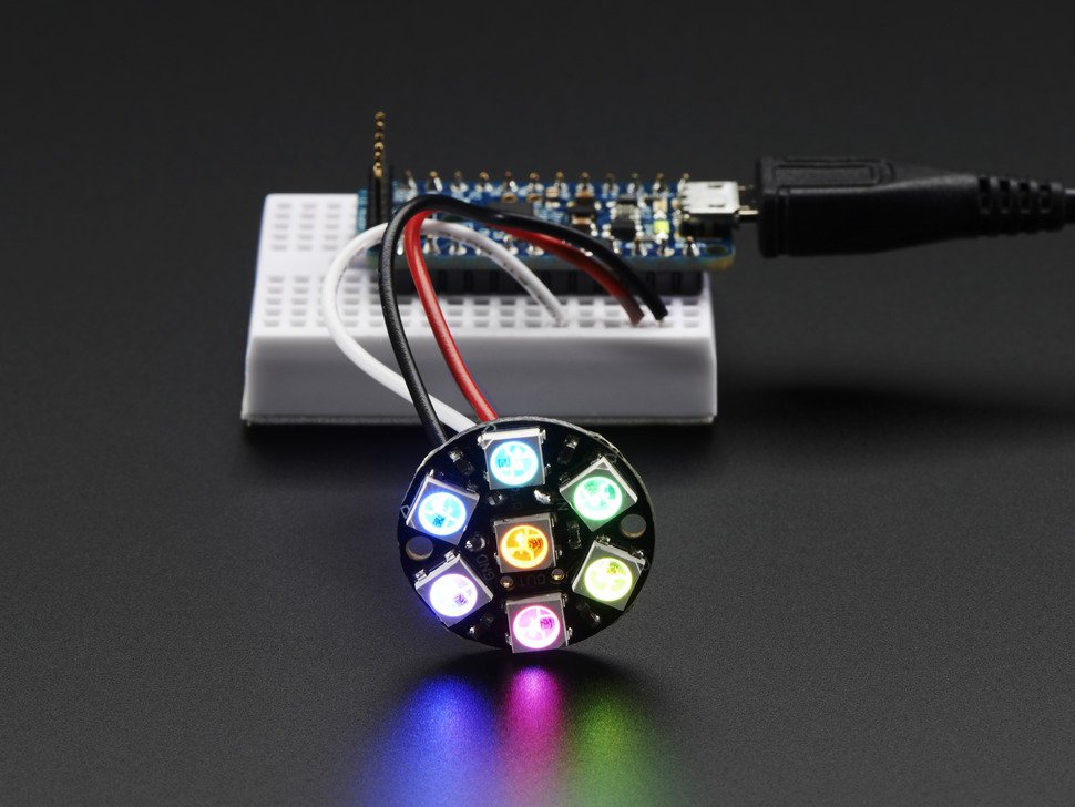 NeoPixel Jewel - 7 x 5050 RGB LED with Integrated Drivers - Click Image to Close