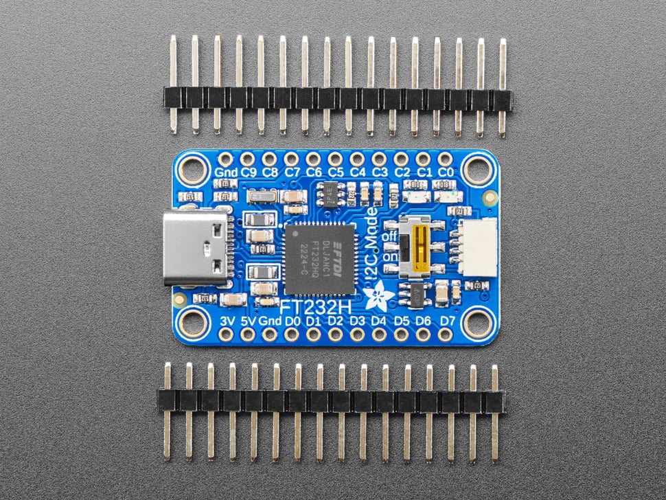 Adafruit FT232H - USB to GPIO, SPI, I2C,USB C & Stemma QT - Click Image to Close