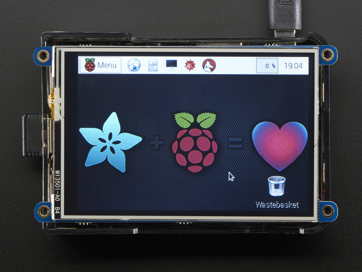 PiTFT Plus 480x320 3.5" TFT+Touchscreen for Raspberry Pi - Click Image to Close