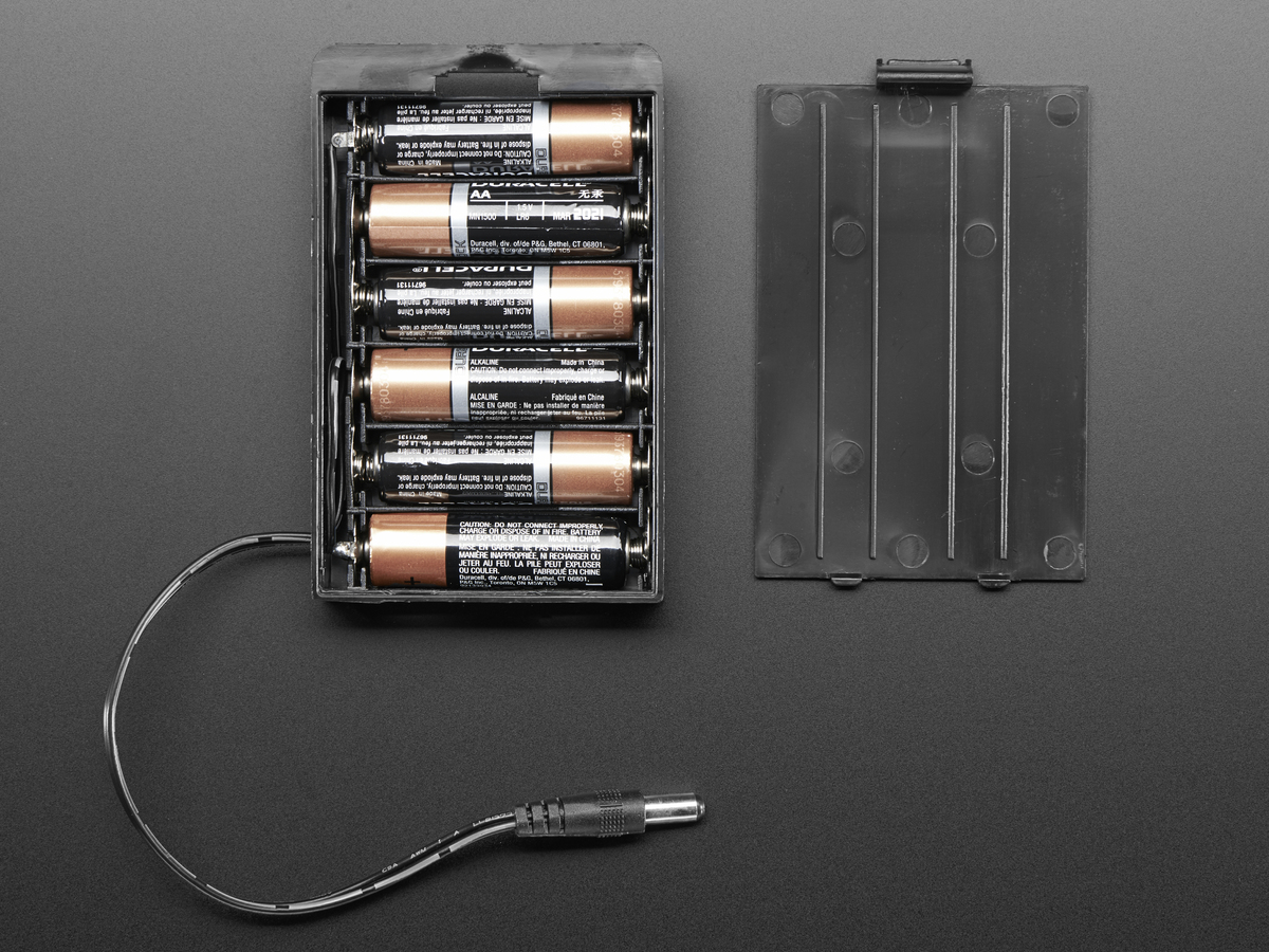 6 x AA battery holder with 5.5mm/2.1mm plug - Click Image to Close