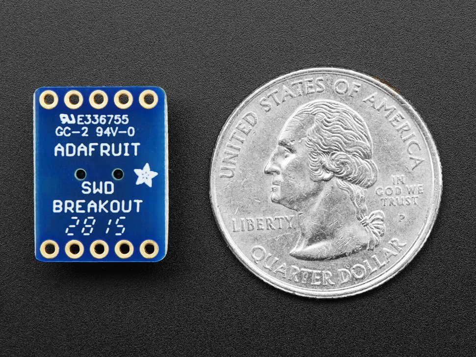 SWD (2x5 1.27mm) Cable Breakout Board - Click Image to Close