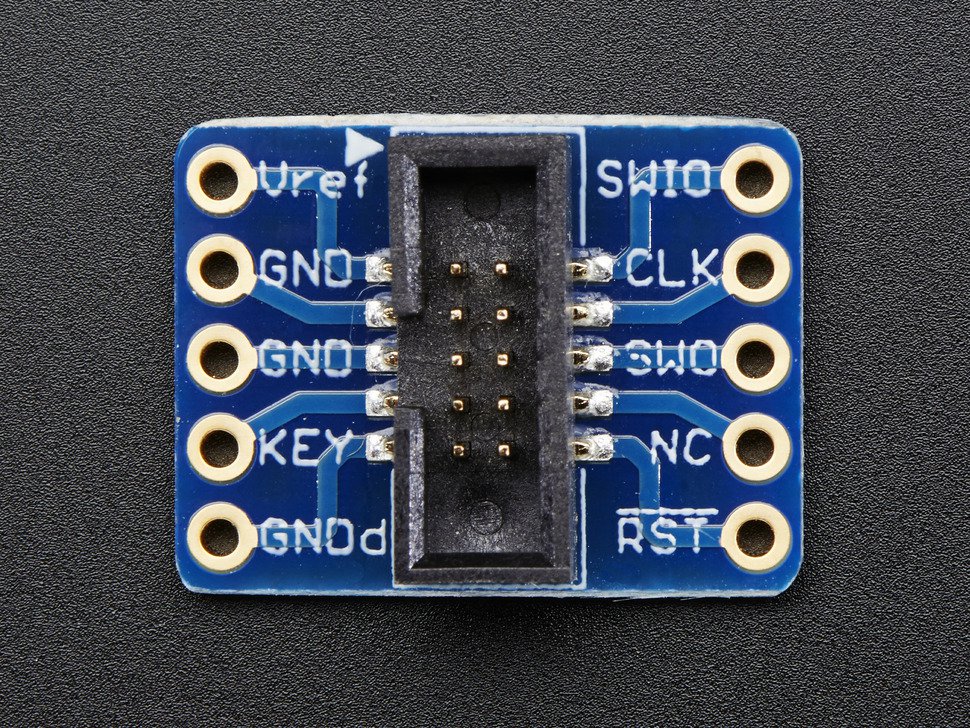SWD (2x5 1.27mm) Cable Breakout Board - Click Image to Close