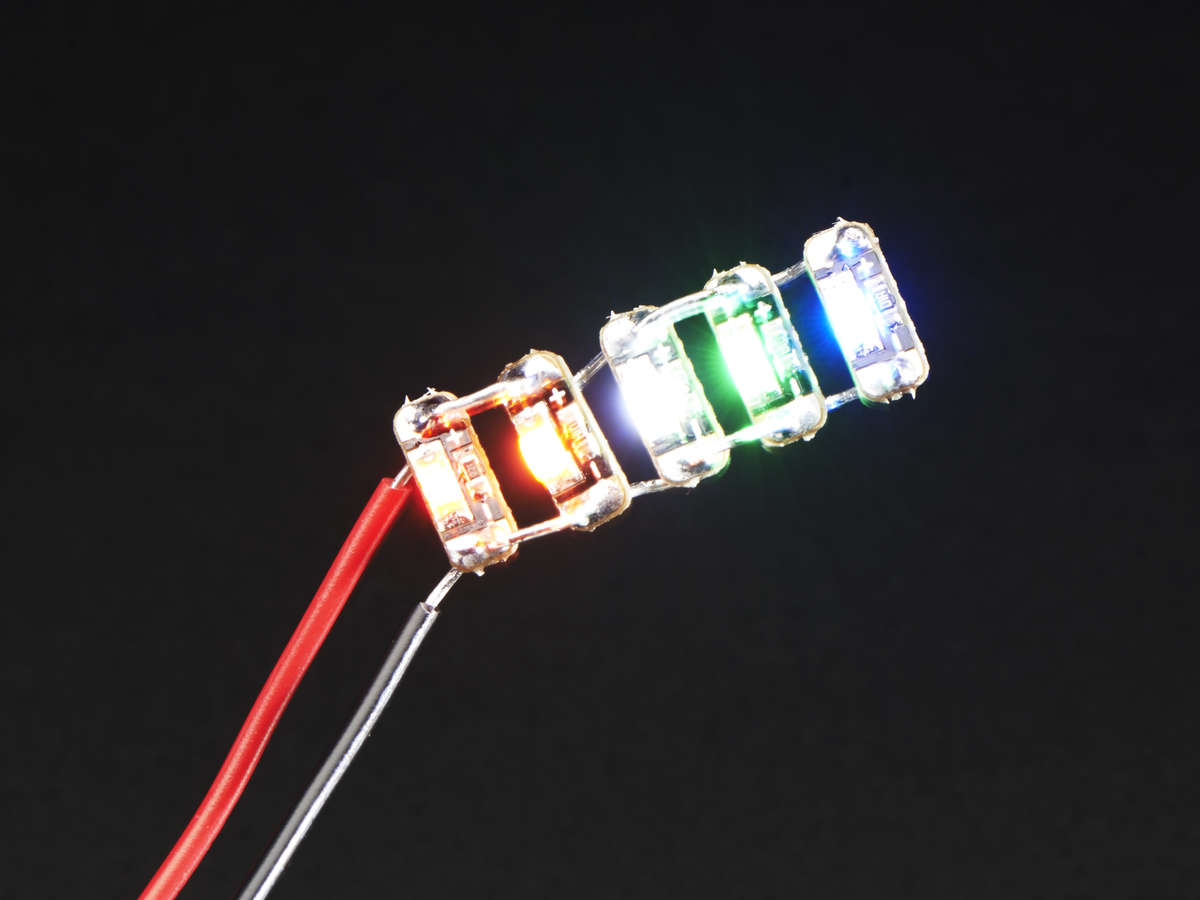 Adafruit LED Sequins - Multicolor Pack of 5 - Click Image to Close