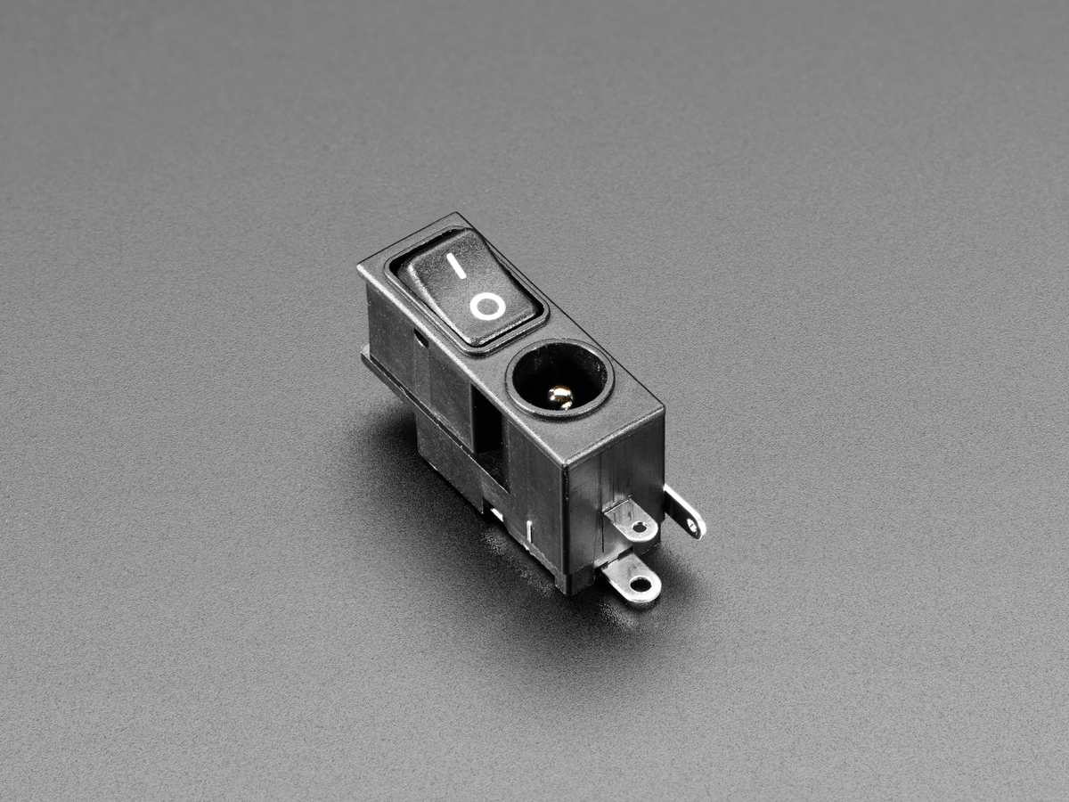 2.1mm DC Power Jack with Rocker Switch - Click Image to Close