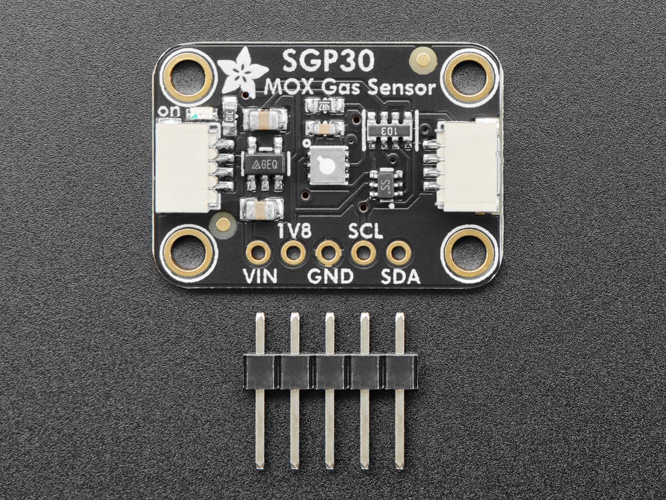 Adafruit SGP30 Air Quality Sensor Breakout - VOC+eCO2 Qwiic - Click Image to Close