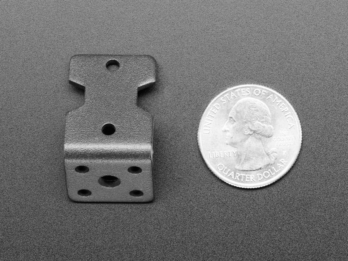 Motor Mount for TT Gearbox DC Motors - L-Bracket Type - Click Image to Close