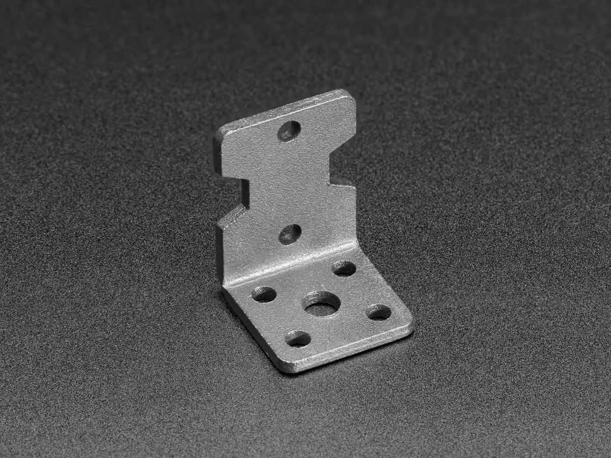 Motor Mount for TT Gearbox DC Motors - L-Bracket Type - Click Image to Close