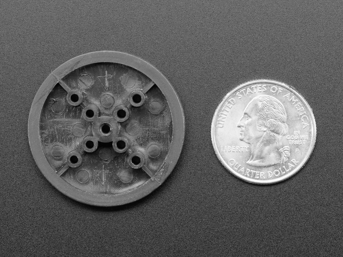 TT Motor Pulley - 36mm Diameter - Click Image to Close