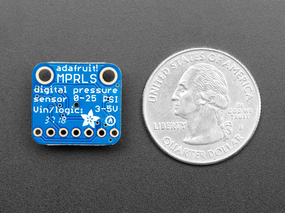 Adafruit MPRLS Ported Pressure Sensor Breakout - 0 to 25 PSI - Click Image to Close