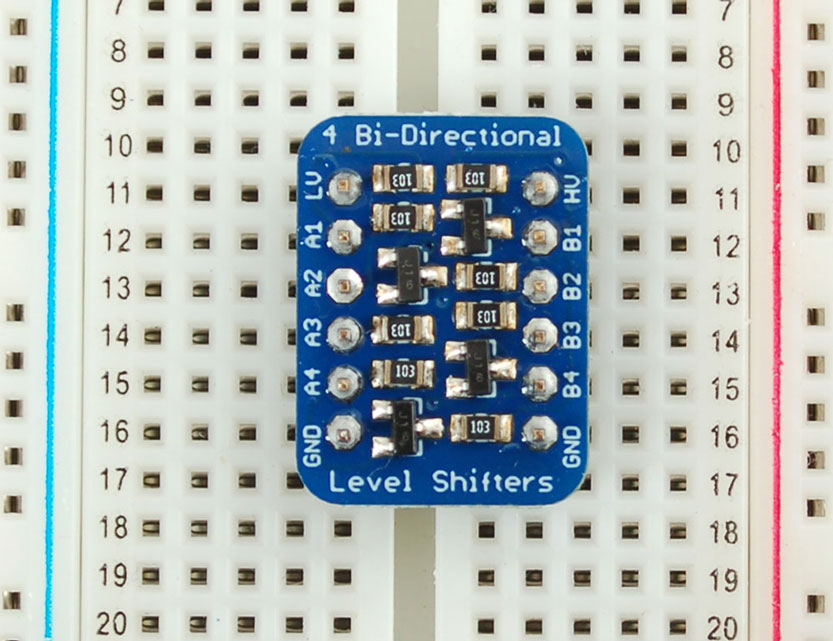 4-channel I2C-safe Bi-directional Logic Level Converter - BSS138 - Click Image to Close