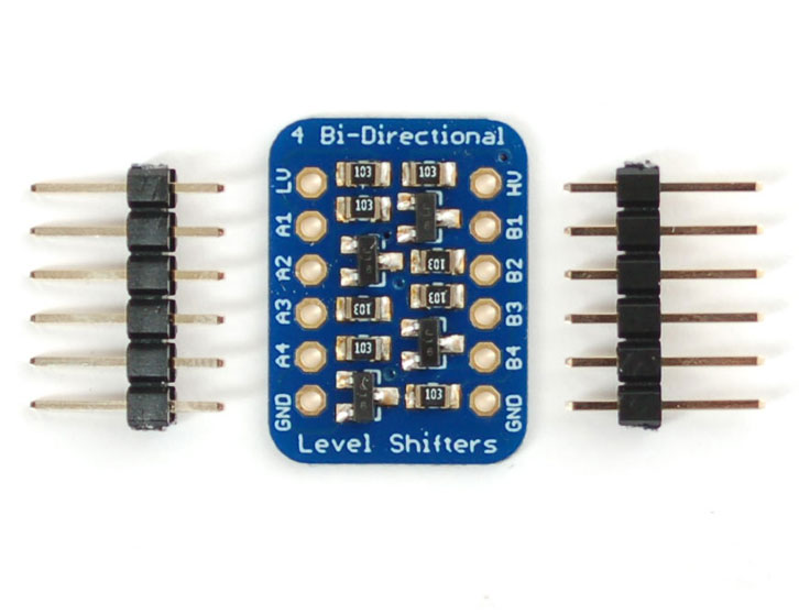 4-channel I2C-safe Bi-directional Logic Level Converter - BSS138 - Click Image to Close